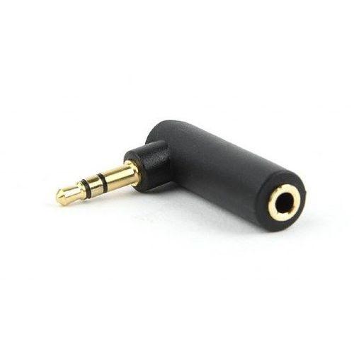 A-3.5M-3.5FL Gembird 3.5 mm stereo audio right angle adapter, 90° slika 1