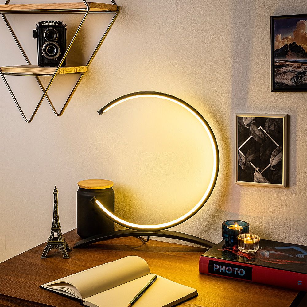 Lampa za sto Moon - 13330 Crna slika 4