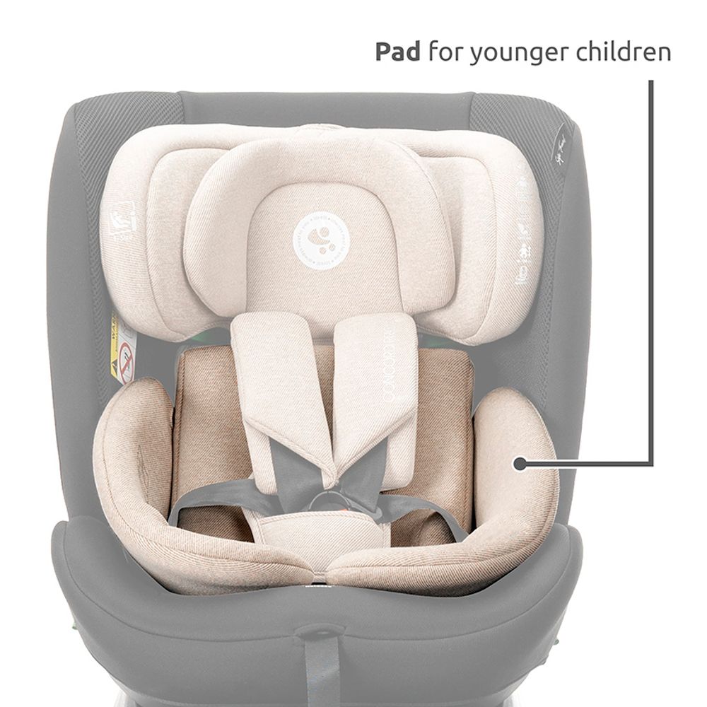 Lorelli Autosjedalica Concord Pro 360° i-Size 40-150 cm Isofix + Jastuk za putovanje, Pink slika 18