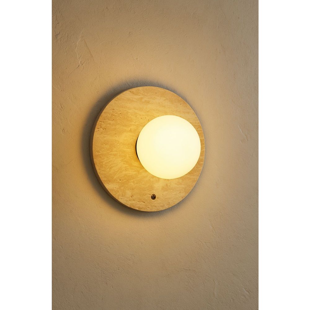 Zidna Lampa Tor-Nun-D, boje: Bež, Bijela slika 1