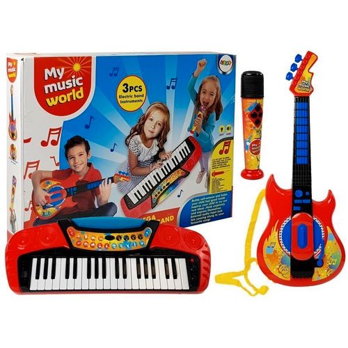 3u1 glazbeni dječji set mikrofon+gitara+klavijature slika 1