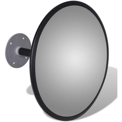 Konveksno unutrašnje plastično akrilno ogledalo, crno, 30 cm slika 3
