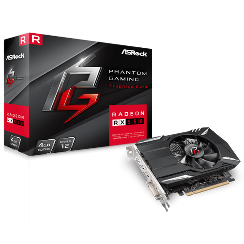 SVGA Asrock Radeon RX550 Phantom Gaming 4GB DDR5, Phantom G R RX550 4D slika 1