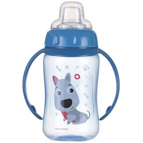 Canpol Bebi flašica sa kljunom i ručkama 320 ml "Happy Animals" slika 1