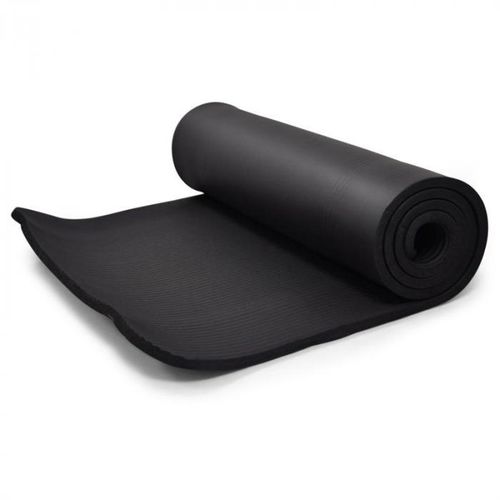 Klarfit pilates yoga prostirka 190x60cm, Crna slika 4