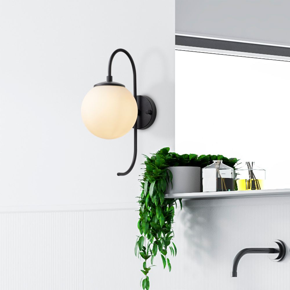 Jewel - 10555 Crna i Krem Zidna Lampa slika 2