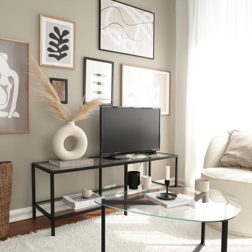 Basic TV500 - Black Matte Black TV Stand slika 3