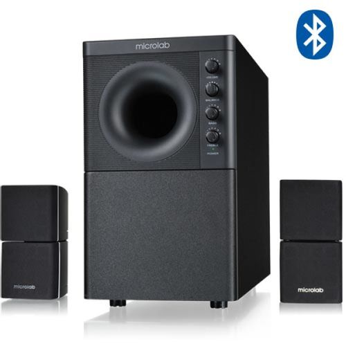 Microlab X3BT Aktivni drveni zvucnici 2.1 sistem 98W RMS, 3,5mm, Bluetooth slika 1