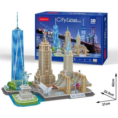 Cubicfun Puzzle City Line New York City slika 1