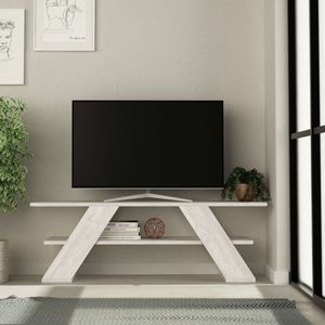 TV Stalak Farfalla u boji: antik bijela