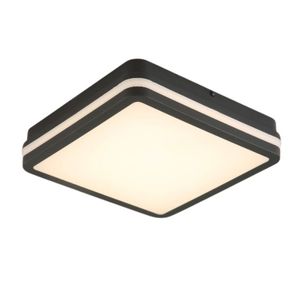 23002 PLAFONJERA LED 24W ZA KUPAONICE IP65 CRNA KVADRATNA 4000K