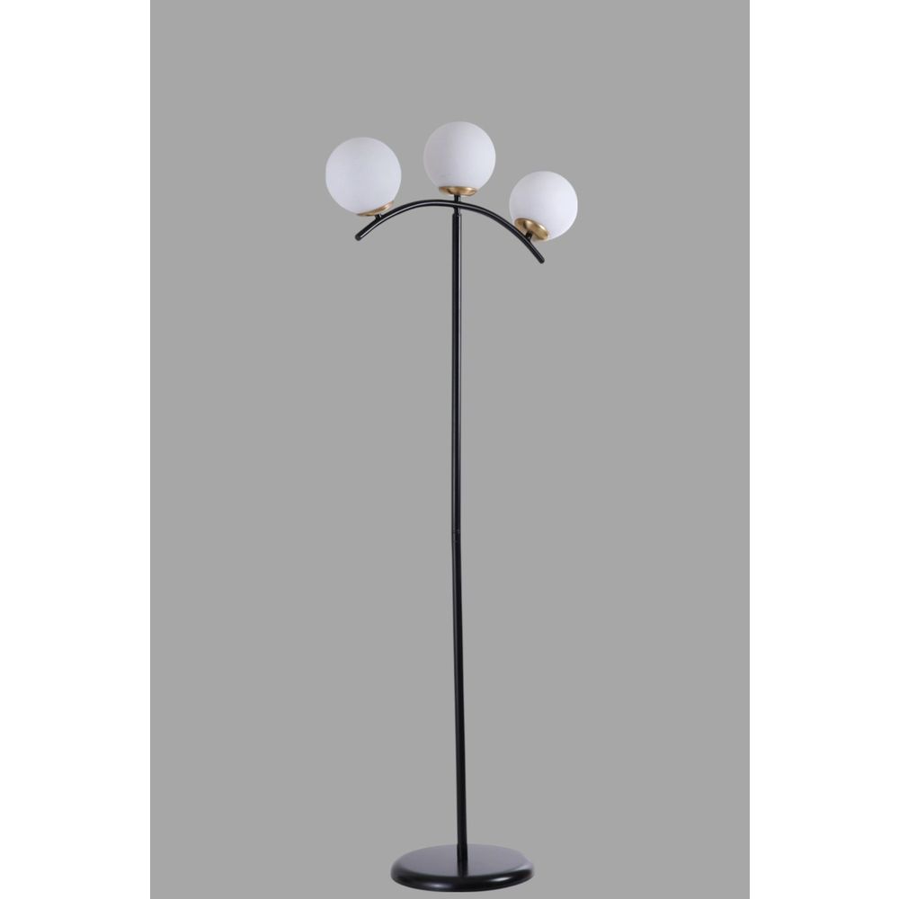 Opviq Podna lampa 886, bijela, crna slika 3