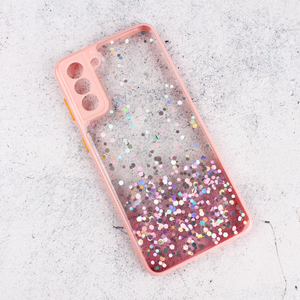 Torbica Frame Glitter za Samsung G996B Galaxy S21 Plus roze