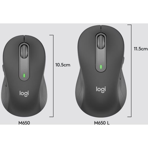 Logitech M650 L Wireless Mouse Graphite slika 3