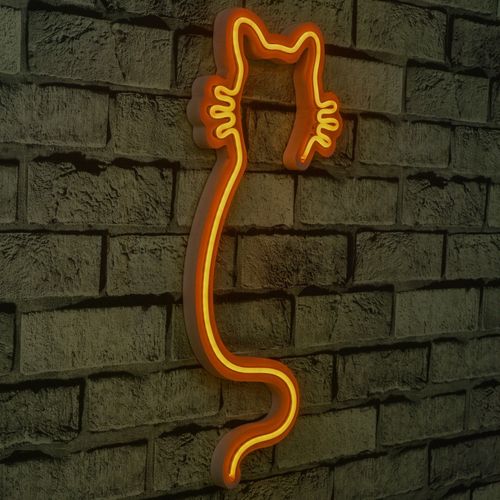 Cat - Yellow Yellow Decorative Plastic Led Lighting slika 1