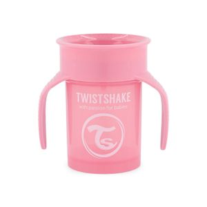 Twistshake 360° šalica 230ml 6+m, roza