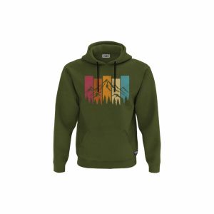 XGB3 Duks sa kapuljačom i džepom Retro Wildlife Forest SMB