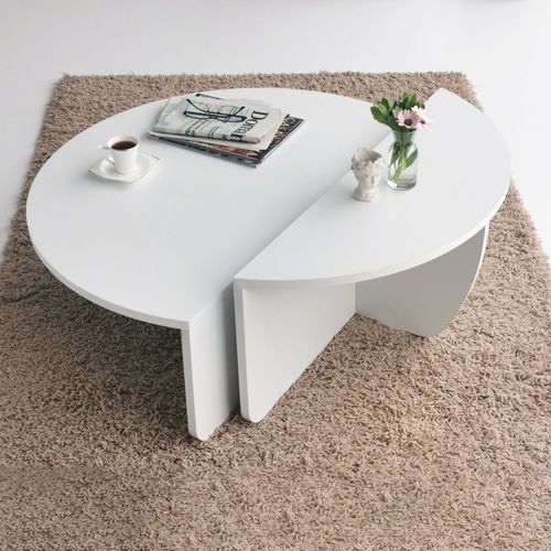 Podium - White White Coffee Table slika 5