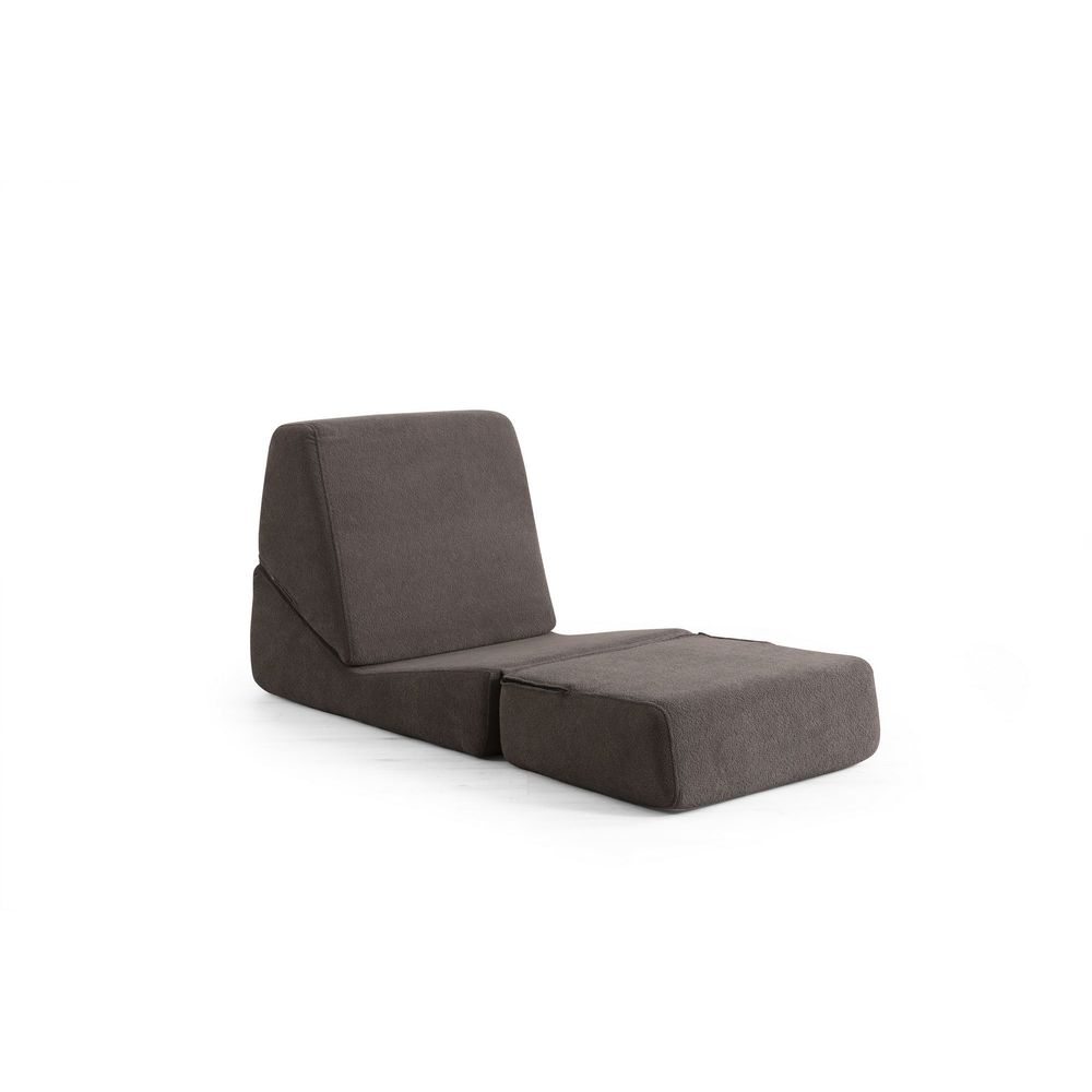 Sofa na razvlačenje Origami - 1 sjedalo u toploj sivoj boji slika 5