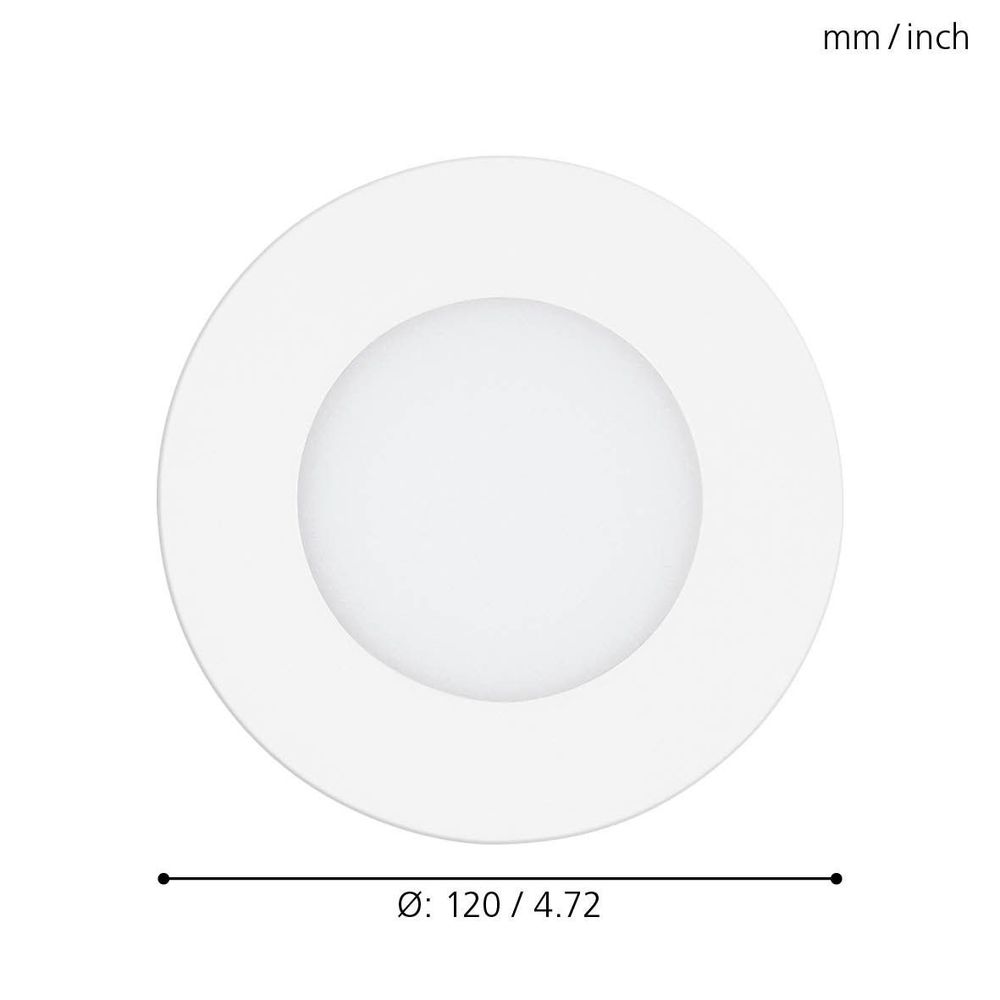 Eglo Fueva-a ugradbena led, 5w, prom 120, sa daljinskim dimabilna, bijela  slika 5