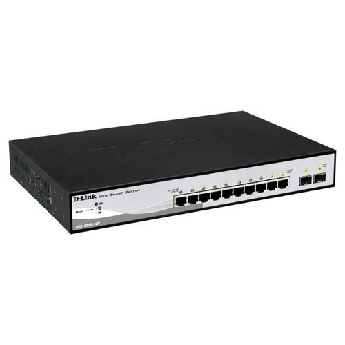 DLink 10xGbps Smart Managed PoE Switch 2xSFP DGS-1210-10P slika 1