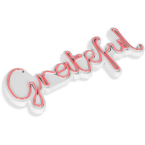 Wallity Ukrasna plastična LED rasvjeta, Grateful - Pink slika 14