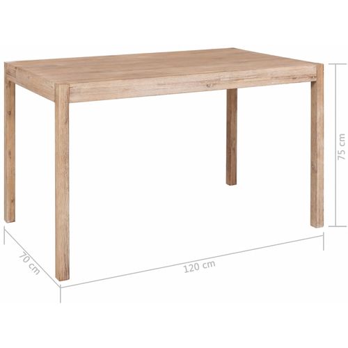 Blagovaonski stol 120 x 70 x 75 cm od masivnog bagremovog drva slika 9