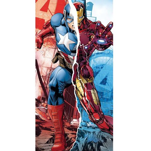 Marvel Avengers Captain America Iron Man ručnik za plažu slika 1