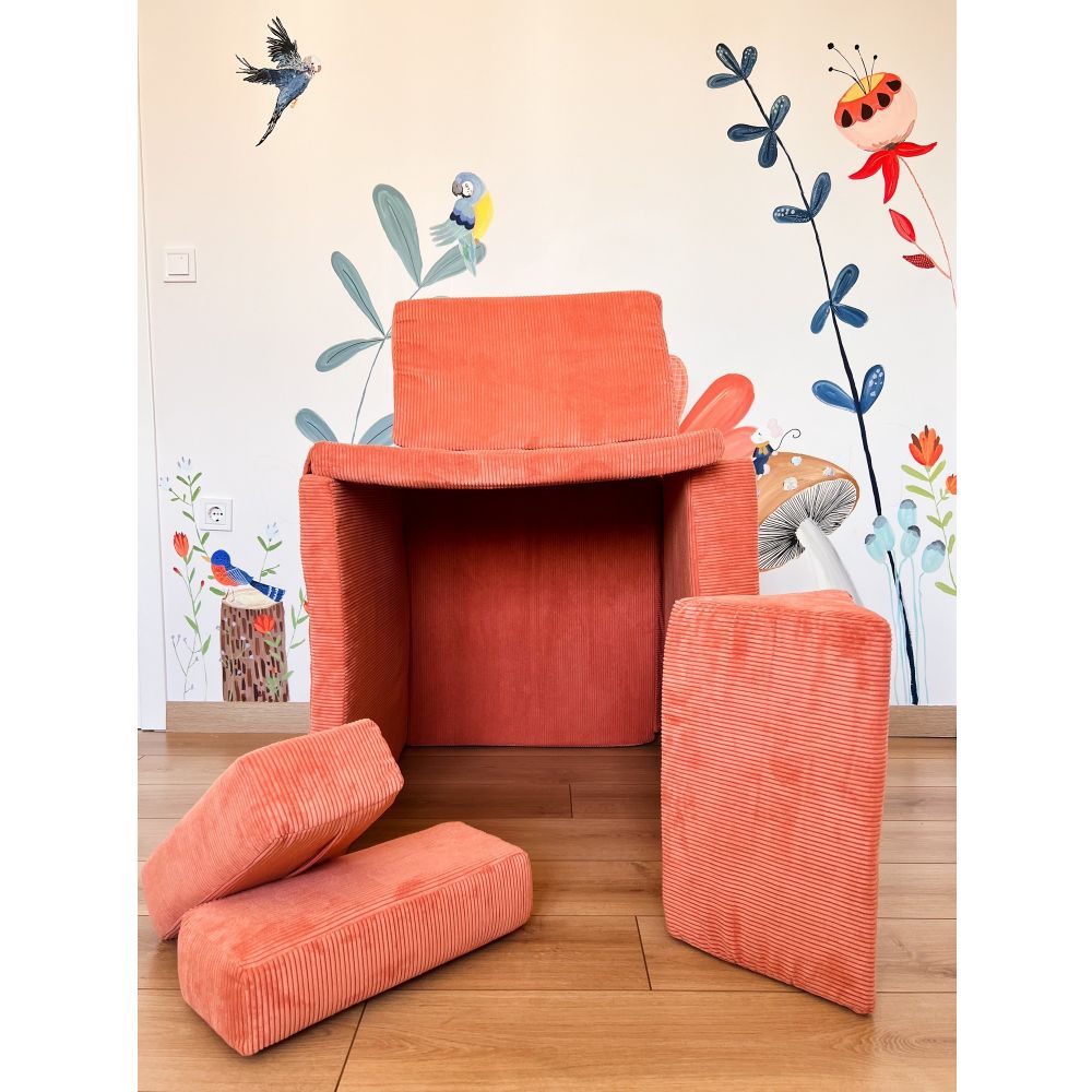 Dvosjed-krevet Puzzle - Orange Orange slika 7