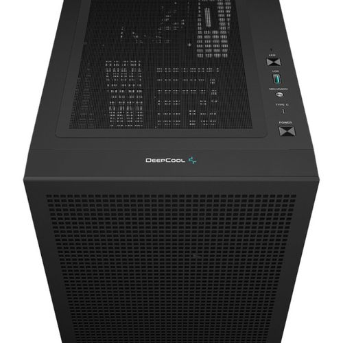 DeepCool CH560 DIGITAL ATX Kuciste, Dual Status Display, 3xLED 140mm +1x120mm, Staklena strana,USB-C slika 7