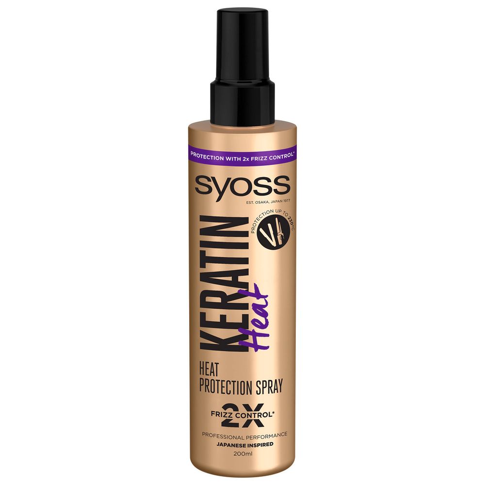 Syoss sprej za zaštitu kose od toplote Keratin Heat 200ml slika 1