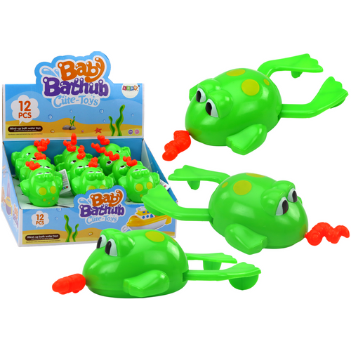 Zelena žaba - Plutajuća igračka za kupanje na navijanje slika 1