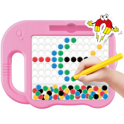 Woopie magnetna ploča Montessori MagPad 84 gumba, rozi slika 2