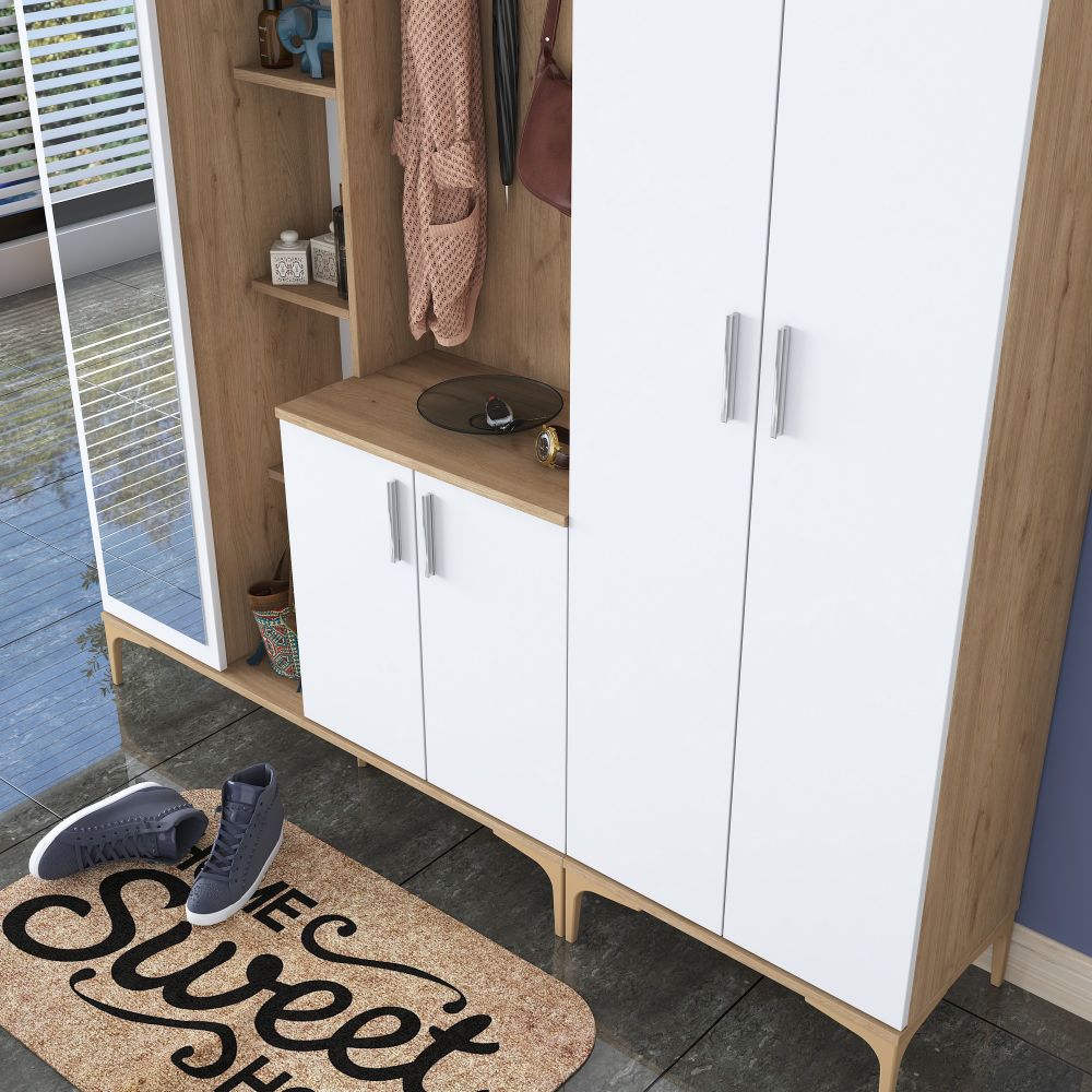 Bijeli Hodnik Ormar EA131 - 2801 Walnut slika 3