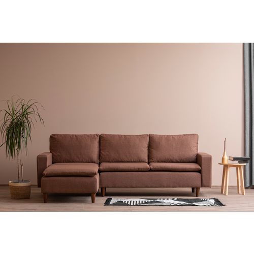 Atelier Del Sofa Kutna garnitura, Svijetlo smeđa, Lungo - Light Brown slika 1