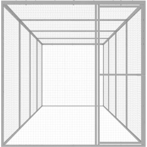 Kavez za mačke 6 x 1,5 x 1,5 m od pocinčanog čelika slika 7