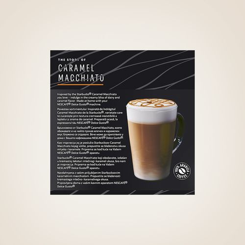 STARBUCKS Caramel Macchiato by NESCAFÉ® Dolce Gusto®, kapsule za kavu, (12 kapsula / 6 napitaka), kutija, 127,8 g slika 7