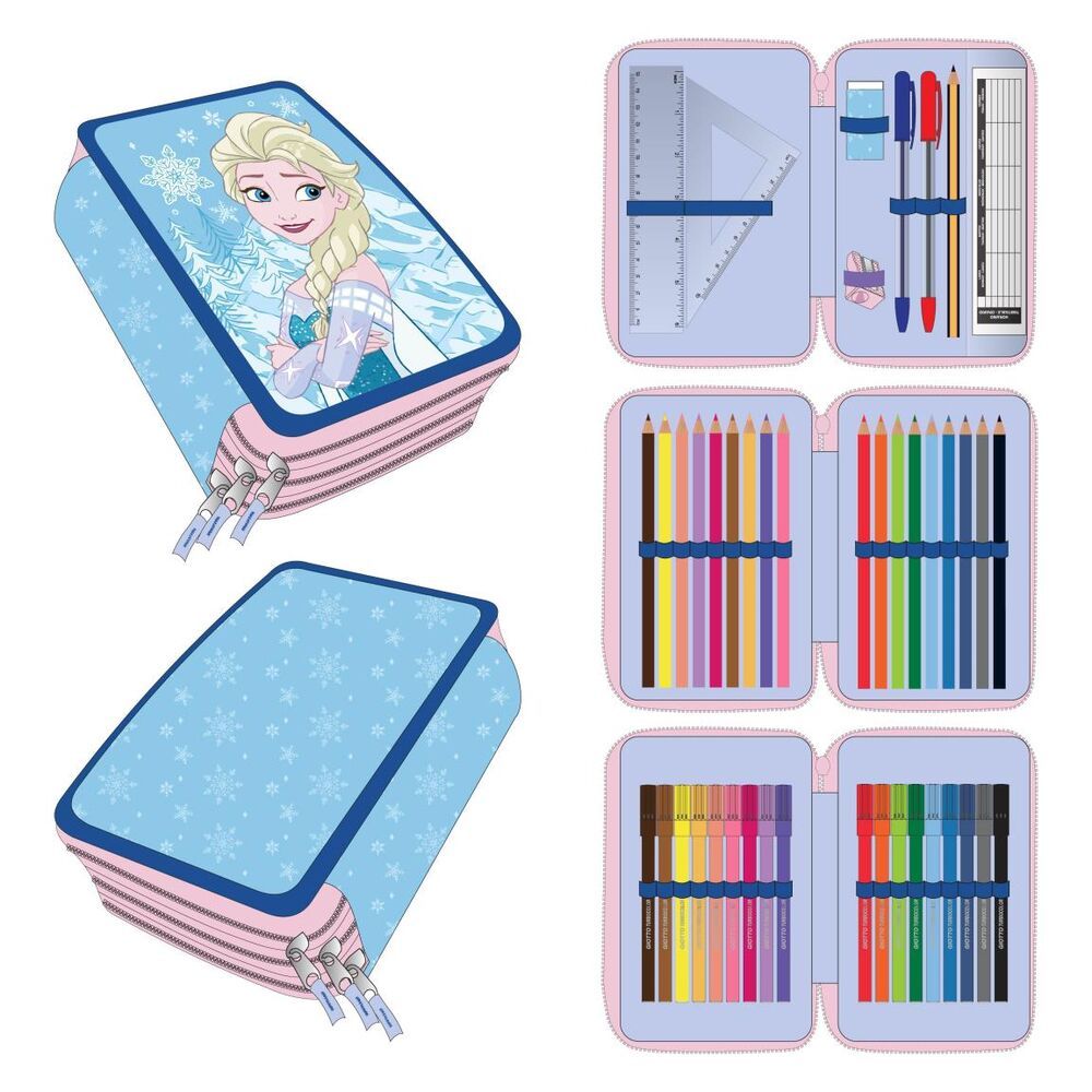 Plumier Elsa Frozen Disney triple slika 2
