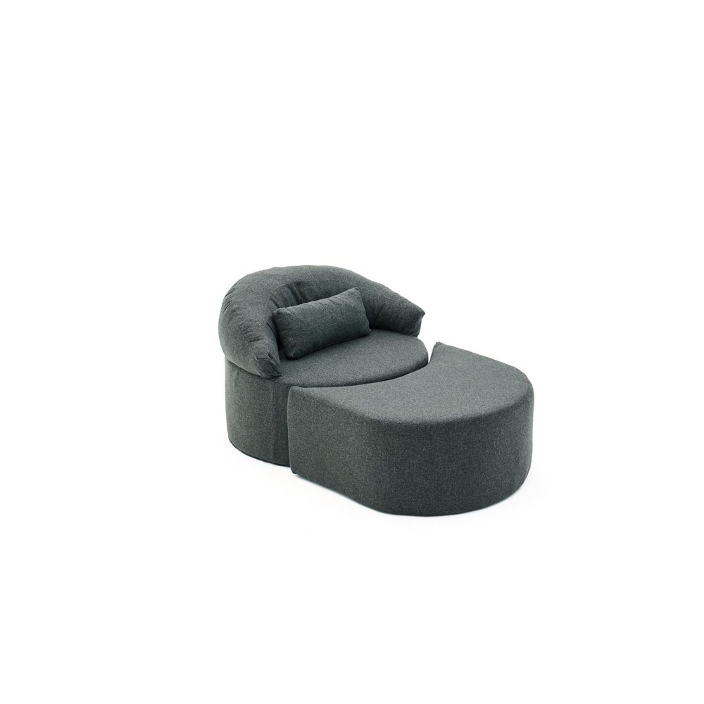 Jednosjed Sofa na Razvlačenje Pitta - Antracit slika 4