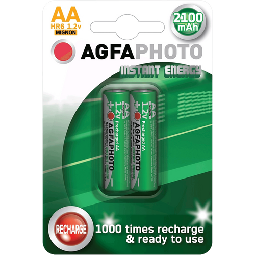 Agfa Punjiva baterija, AA, 1.2 V, 2100 mAh, blister 2 kom. - R2U B2 slika 1