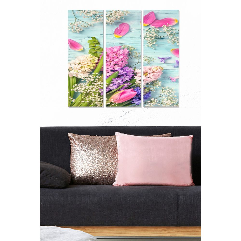 Dekorativna Slika od MDF-a u Više Boja (Set od 3 Komada) slika 1