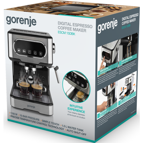 Gorenje ESCM 15DBK Aparat za espresso kafu  slika 5