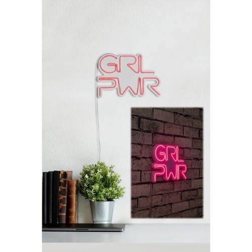 Wallity Zidna dekoracije svijetleća GRLPWR, Girl Power - Pink slika 2