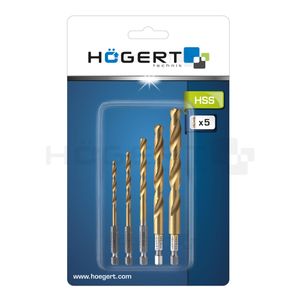 BORER SET(5) ZA METAL 4.5.6.8.10 mm HSS STEEL