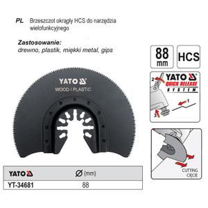 Yato okrugli brzeszczot za višenamjenski alat HCS 34681