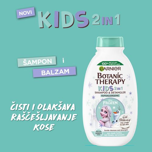 Garnier Botanic Therapy Kids Oat Delicacy 2u1 dečIji šampon i balzam 250ml slika 3