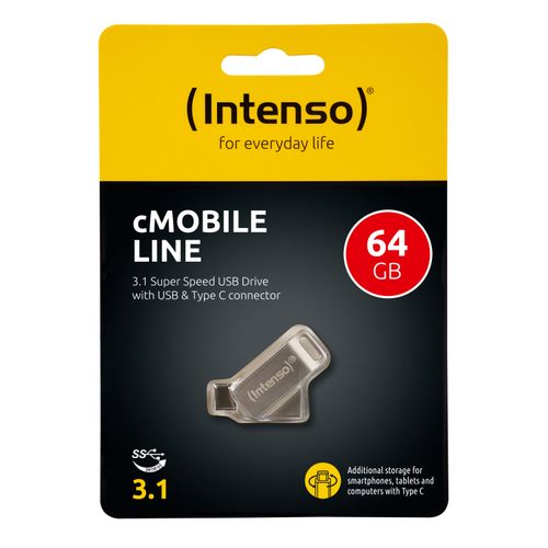 Intenso 64GB cMobile Line USB 3.0 / USB C memorijski stick slika 3