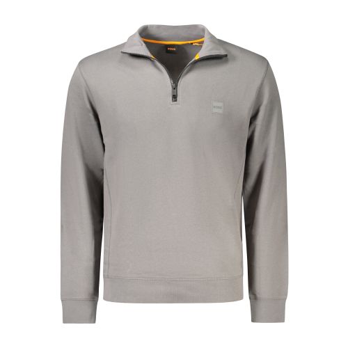 HUGO BOSS MEN'S ZIP-UP SWEATSHIRT GREY slika 1