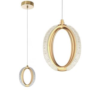 Viseća kristalna lampa LED G114-1CP zlatna