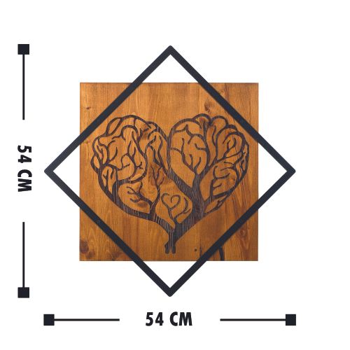 Wallity Drvena zidna dekoracija, Tree Heart slika 3